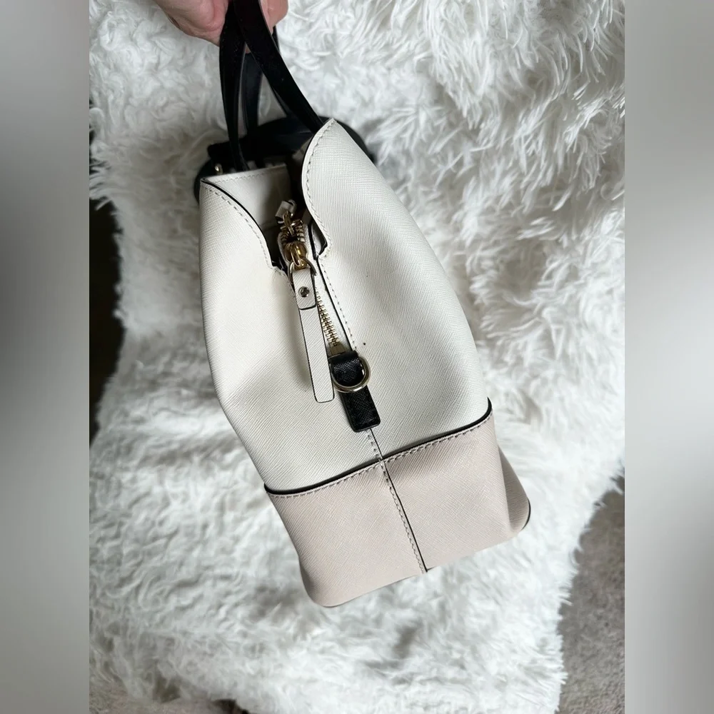 kate spade Cream and Black Two-Tone Satchel - Picture 3 of 6